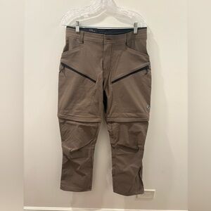 Mens Khaki Kuhl Renegade Convertible Hiking Pant 32x30. Brand New with Tags